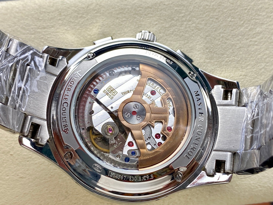 🕰️🌙 Jaeger-LeCoultre Master Control Chronograph Calendar (acero, esfera plateada)