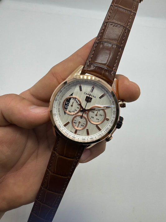Tag Heuer carrera de cuero