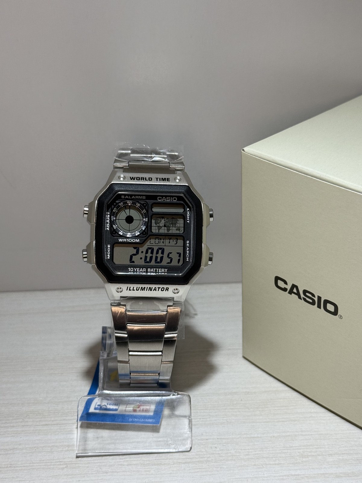 Casio World Time Acero