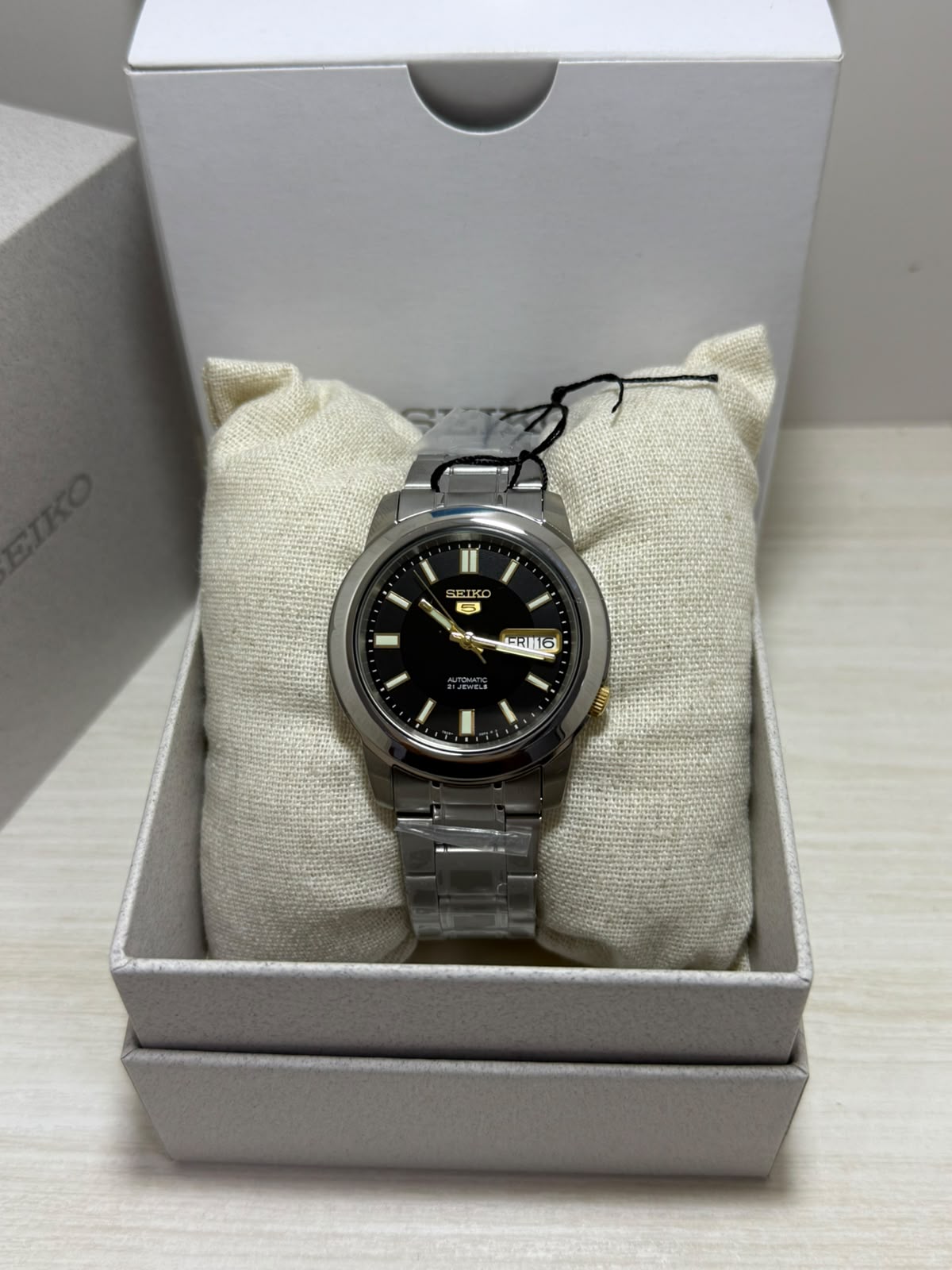 Seiko 5 Automático Negro